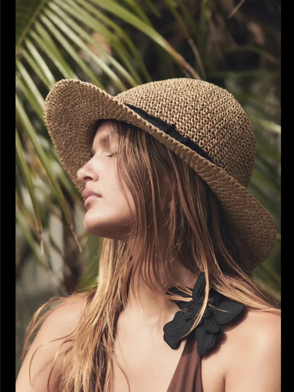 Zara hat with contrasting band